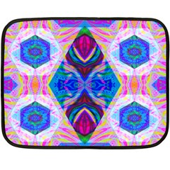 Tippy Flower Power Double Sided Fleece Blanket (mini)  by Thespacecampers