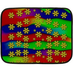 Blooming Stars On The Rainbow So Rare Double Sided Fleece Blanket (mini)  by pepitasart