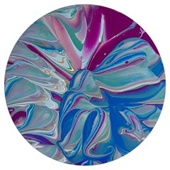The Painted Shell Round Trivet by kaleidomarblingart