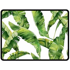 Sheets Tropical Plant Palm Summer Exotic Fleece Blanket (large)  by artworkshop