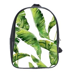 Sheets Tropical Plant Palm Summer Exotic School Bag (xl) by artworkshop