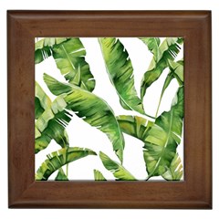 Sheets Tropical Plant Palm Summer Exotic Framed Tile by artworkshop