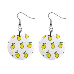 Pattern Lemon Texture Mini Button Earrings by artworkshop