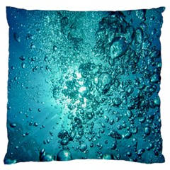 Bubbles Water Bub Large Cushion Case (two Sides) by artworkshop