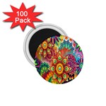 Mandalas Colorful Abstract Ornamental 1.75  Magnets (100 pack) 