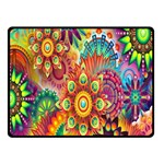 Mandalas Colorful Abstract Ornamental Double Sided Fleece Blanket (Small) 