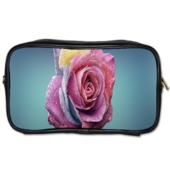 Rose Flower Love Romance Beautiful Toiletries Bag (two Sides) by artworkshop