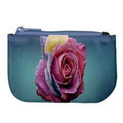 Rose Flower Love Romance Beautiful Large Coin Purse by artworkshop