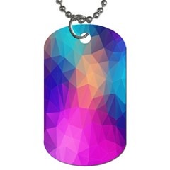 Triangles Polygon Color Dog Tag (two Sides) by artworkshop