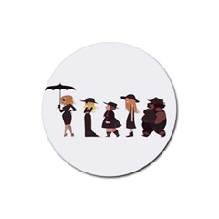 American Horror Story Cartoon Rubber Coaster (round) by nate14shop