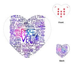Piere Veil Playing Cards Single Design (heart) by nate14shop