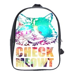 Check Meowt School Bag (large) by nate14shop