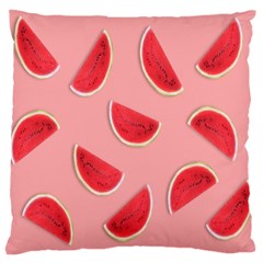 Water Melon Red Large Cushion Case (two Sides) by nate14shop