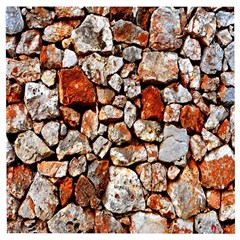 Stone Wall Wall Texture Drywall Stones Rocks Wooden Puzzle Square by artworkshop