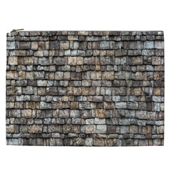 Wall Stone Wall Brick Wall Stoneworks Masonry Cosmetic Bag (xxl) by artworkshop