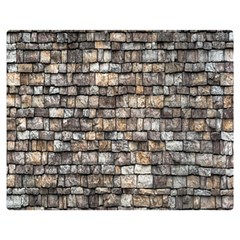 Wall Stone Wall Brick Wall Stoneworks Masonry Double Sided Flano Blanket (medium)  by artworkshop