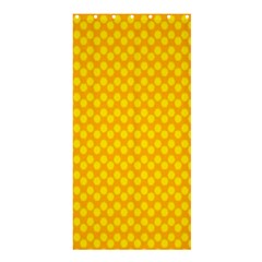 Polkadot Gold Shower Curtain 36  X 72  (stall)  by nate14shop