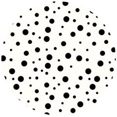 Motif-polkadot-001 Wooden Puzzle Round by nate14shop