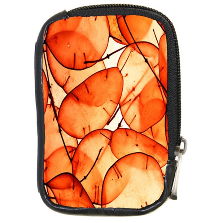 Orange Compact Camera Leather Case