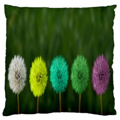 Dandelions Large Flano Cushion Case (two Sides) by nate14shop
