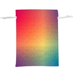 Colorful Rainbow  Lightweight Drawstring Pouch (xl) by artworkshop