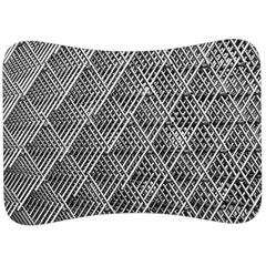 Grid Wire Mesh Stainless Rods Metal Velour Seat Head Rest Cushion by artworkshop