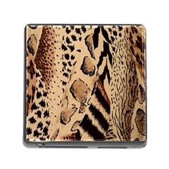 Animal-pattern-design-print-texture Memory Card Reader (square 5 Slot) by nate14shop