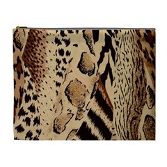 Animal-pattern-design-print-texture Cosmetic Bag (xl) by nate14shop