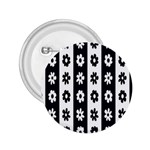 Black-and-white-flower-pattern-by-zebra-stripes-seamless-floral-for-printing-wall-textile-free-vecto 2.25  Buttons