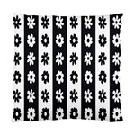 Black-and-white-flower-pattern-by-zebra-stripes-seamless-floral-for-printing-wall-textile-free-vecto Standard Cushion Case (One Side)
