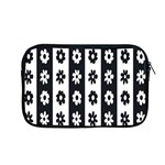 Black-and-white-flower-pattern-by-zebra-stripes-seamless-floral-for-printing-wall-textile-free-vecto Apple MacBook Pro 13  Zipper Case