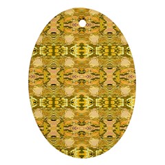 Cloth 001 Oval Ornament (two Sides) by nate14shop