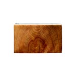 Annual Rings Tree Wood Cosmetic Bag (Small)