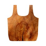Annual Rings Tree Wood Full Print Recycle Bag (M)