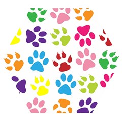 Paw Print Wooden Puzzle Hexagon by artworkshop