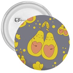 Avocado-yellow 3  Buttons by nate14shop