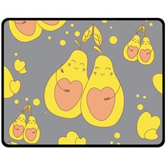 Avocado-yellow Fleece Blanket (medium)  by nate14shop