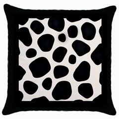 Leoperd-white-black Background Throw Pillow Case (black) by nate14shop
