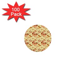Hot-dog-pizza 1  Mini Buttons (100 Pack)  by nate14shop