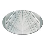 Architecture Building Oval Magnet