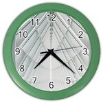 Architecture Building Color Wall Clock Front
