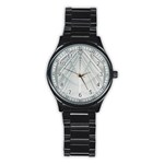 Architecture Building Stainless Steel Round Watch