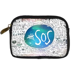 5 Seconds Of Summer Collage Quotes Digital Camera Leather Case by nate14shop