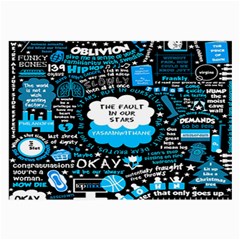 The Fault In Our Stars Collage Large Glasses Cloth by nate14shop