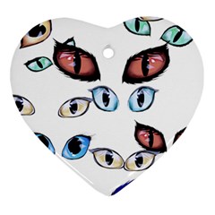 Glasses Heart Ornament (two Sides) by Jancukart