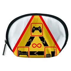 Gamer-geek-video-game-sign-fan Accessory Pouch (medium) by Jancukart