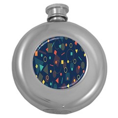Background-a 012 Round Hip Flask (5 Oz) by nate14shop
