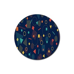 Background-a 012 Rubber Round Coaster (4 Pack) by nate14shop