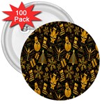 Christmas-a 001 3  Buttons (100 pack) 