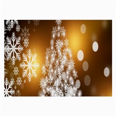 Christmas-tree-a 001 Large Glasses Cloth (2 Sides) by nate14shop